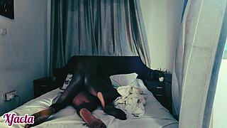 Vintage BBW Slave Bent Over Takes Hot Afternoon Doggy Pounding