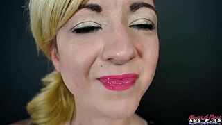 keyton milf rims swallows in blonde audition