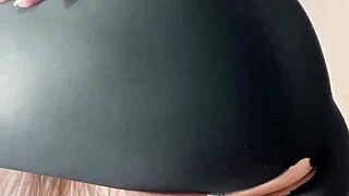 god, my slutty wife in leggings masturbates for my boss cuckold thrill