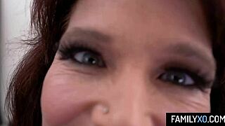 Redhead MILF Stepmom Syren de Mer's Pussy and Ass Drilled Hard by Stepson Post-Divorce