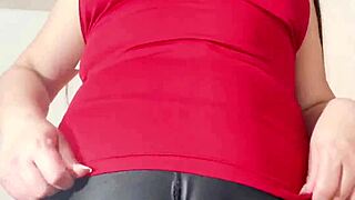 god, my slutty wife in leggings masturbates for my boss cuckold thrill