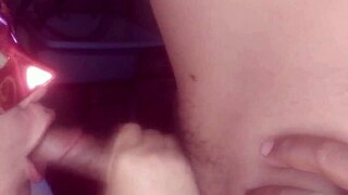 bareback blowjob from close up latina milf neighbor
