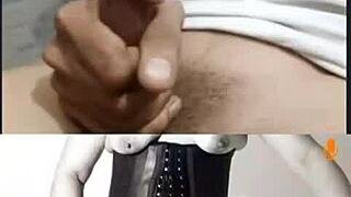 milf shoves huge dildo deep on public webcam chat