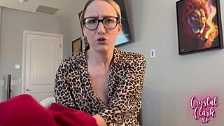 Stepmom Stares at My Monster Cock While Riding Hard