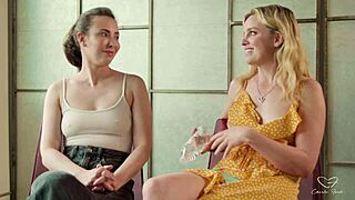 Charlie forde and casey calvert switch from interview to steamy performance