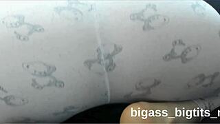 Farting bbw in pajamas bends over for fetish doggy while fingering her curvy ass