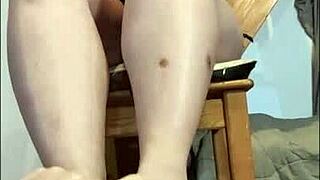 Big Titted Mistress Edges You POV Footjob Tease