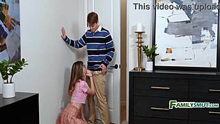 Stepbro's Gooning Fixed by Stepmom's Silly Handjob - Petite Teen Takes It All?