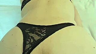 French Mature's Thick Cock Hides Naughty Panties Secret