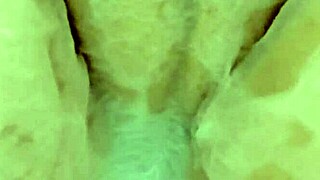 A 20yo virgin's wet shaved pussy glistens close-up as Japanese wife licks and fingers it hungrily