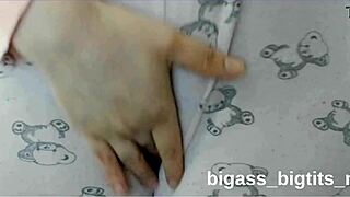 Rubbing Cameltoe Pussy Through Pajamas Gets Her Wet