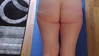 Milf Jerking Yoga Ass