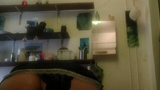 Tranny 881 Takes Huge Dildo Doggy Style Part 2