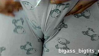 curvy bbw latina milf teases cameltoe before pajama masturbation frenzy