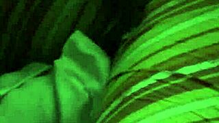 rain pours as we fuck passionately missionary on couch moaning hard