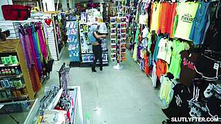 Sandy Fucks Officer Doggystyle After Stepdaughter Caught Shoplifting in Store