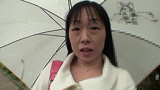asian brunette visits guy house