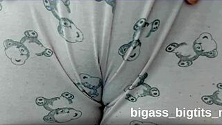 Camel toe in pajamas during solo time
