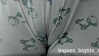 Camel toe in pajamas during solo time