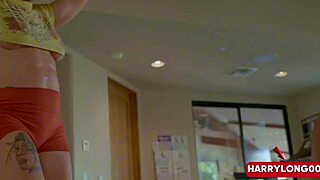 Two sexy milf gets all three holes training