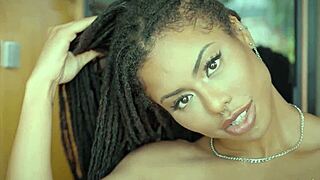 curvy black milf babe kira noir goes naked