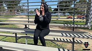 yolanda yamz and rome major in curvy milf outside park passion