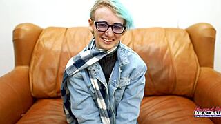 raven blonde coed uses toys for solo masturbation