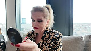 sweet innocent blonde milf on her first porn casting