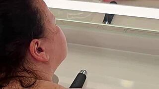 quick bathroom sex in motel gets intense fast