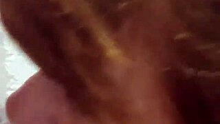 Brunette mature milf gives pov handjob and blowjob