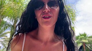 juicy blowjob and fucking from strangers in bikinis