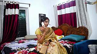 Desi mallu bhabhi enjoys hardcore threesome with two debars alone