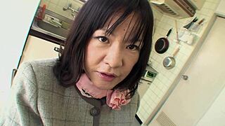 Mature Asian Brunette With Very Hairy Pussy Having Fun With Guy