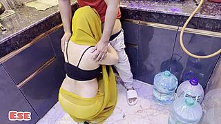 Alisha bhabhi enjoys hot sex session with lover in kitchen