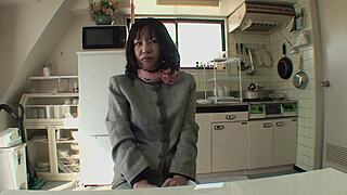 Mature Asian Brunette With Very Hairy Pussy Having Fun With Guy