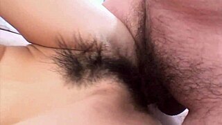 Asian miu shinohara uses toy then takes cock