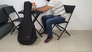 the perverted musician teaches his student guitar lessons without knowing hes about to seduce her part 1 home video