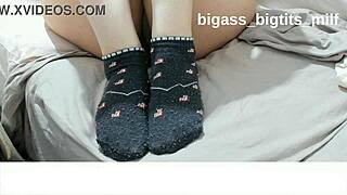 socks feet fetish ankle socks softcore solo play