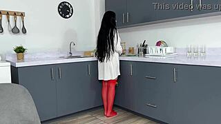 neglected stepmom rides stepson to messy titcum