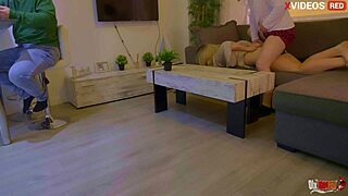 Whore stepmom sucks cock behind husbands back