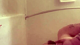 morganskye plays in shower with wet fun