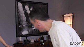Mature guy penetrates young blonde