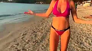 Lisa rulit poses in bikini