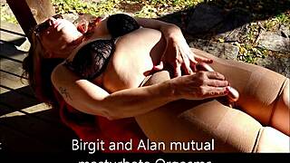 MADAME BIRGIT AND ALAN CUM TOGETHER OUTDOORS