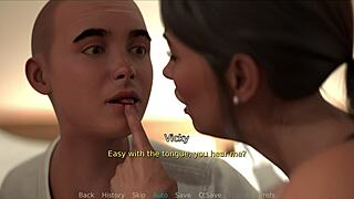 stepmom takes the lead and gives me a deep passionate french kiss