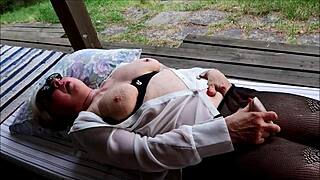 Birgit And Alan Outdoor Mutual Wanking With Reality Cumming