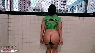 married milf from brazil takes off clothes