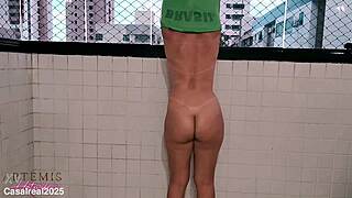 married milf from brazil takes off clothes