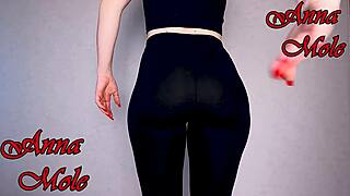 watch my juicy ass shake in leggings with every smack sound