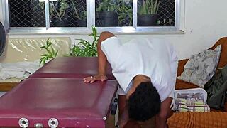 Naughty Brazilian Masseuse Gives Relaxing Massage With Sex